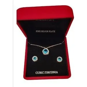 Danecraft fine silver cheap plated cubic zirconia